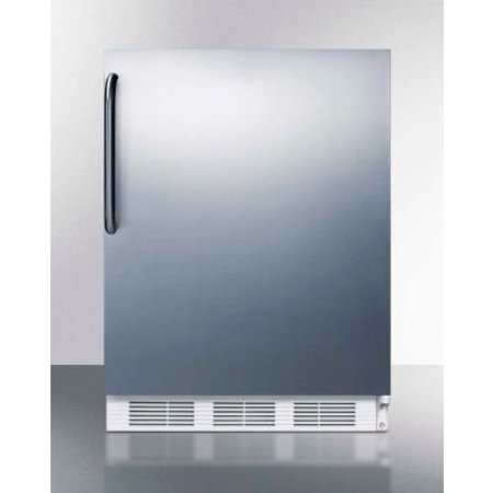 SUMMIT APPLIANCE DIV. Summit-ADA Compliant Built-In Undercounter Refrigerator-Freezer, 5.1 Cu. Ft, 24"W CT661WBISSTBADA